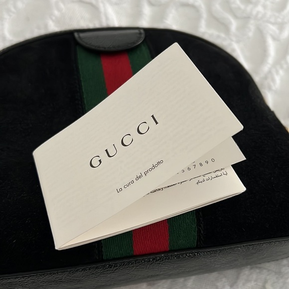 Gucci black suede Ophidia with dust bag NEW - Picture 11 of 12